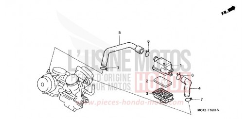 SUB AIR CLEANER VT1100C22 de 2002
